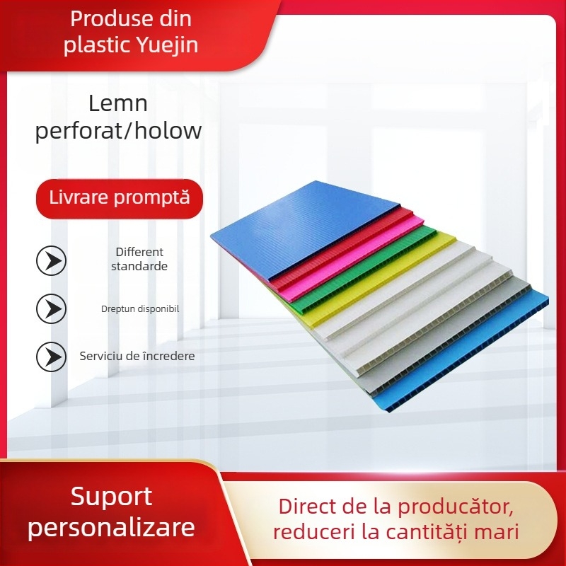 placă PP goală, rezistentă la umezeală și apă, placă plastic ondulată îngroșată