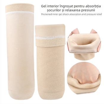 Șosete gel pentru proteză: tub lung, îngroșat, moi, absorbante la șocuri; material gel-pamuk; protecție gambă; susținere pentru picior; pentru adulți