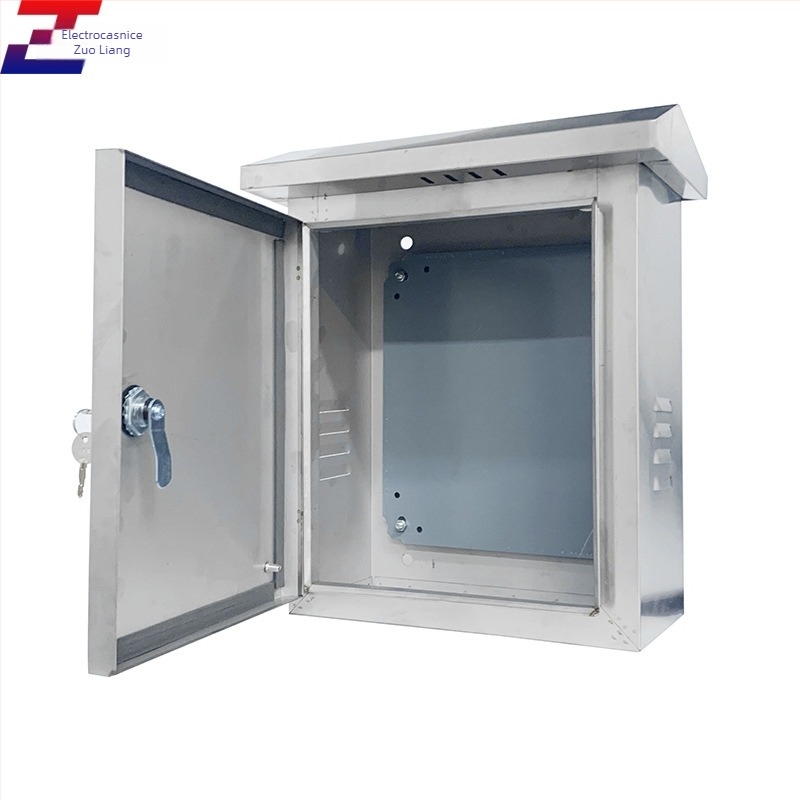 Cutie de distribuție din oțel inoxidabil, montată pe perete, pentru exterior, cu monitorizare, rezistentă la ploaie