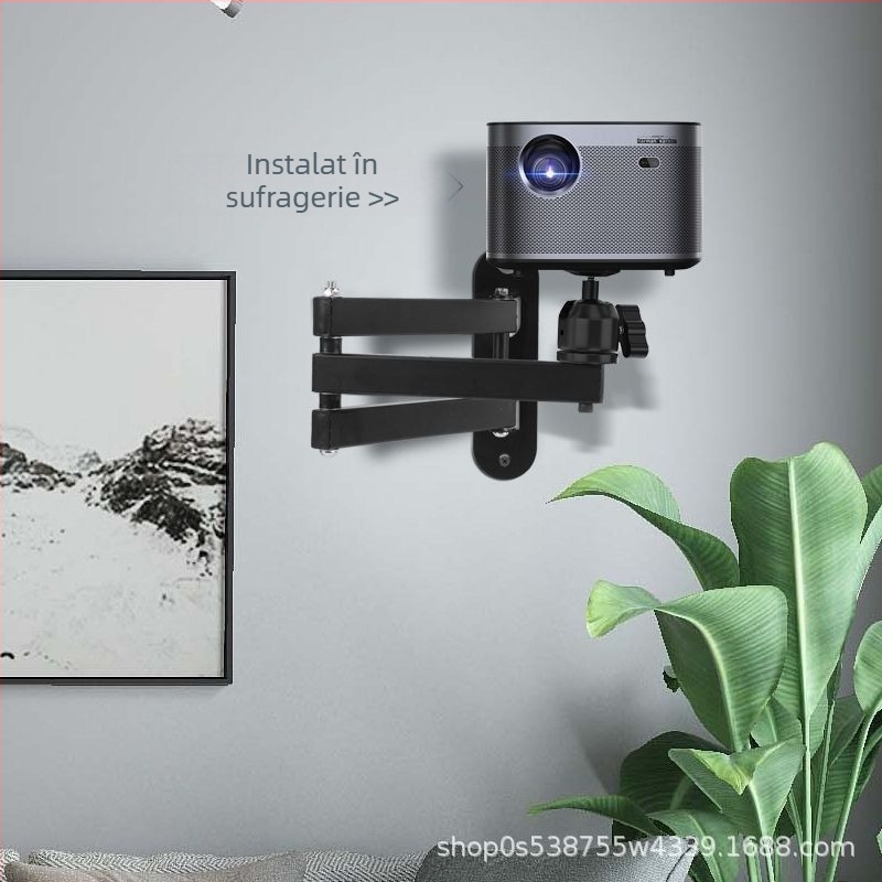 Suport de perete pentru proiector cu cap pan-tilt rotativ, compatibil XGIMI