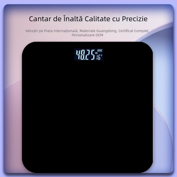 Scală digitală pentru corp, cu precizie înaltă și testarea grăsimii corporale și a apei, ecran de 2 inchi, alimentare 220V