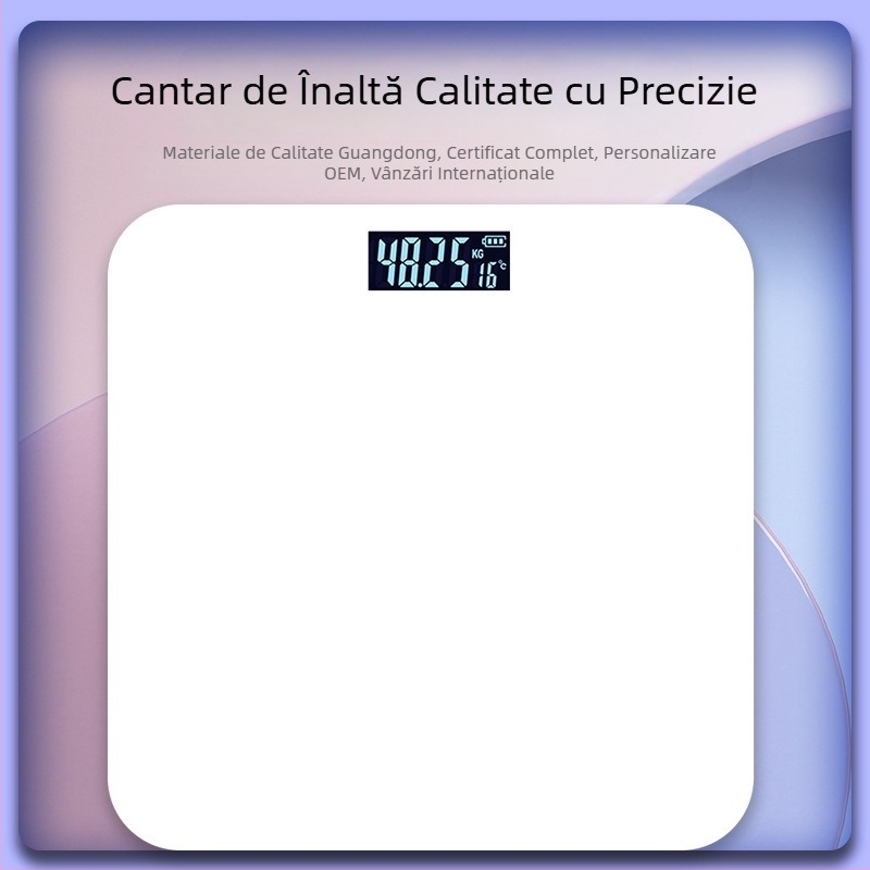 Scală digitală pentru corp, cu precizie înaltă și testarea grăsimii corporale și a apei, ecran de 2 inchi, alimentare 220V