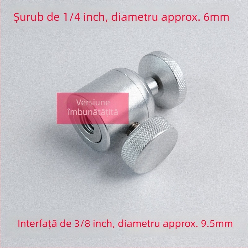 Suport universal pentru telefon cu gimbal din aliaj de aluminiu, cu adaptor pentru streaming live, pentru proiector, lampă de pescuit nocturnă și accesorii foto cu laser