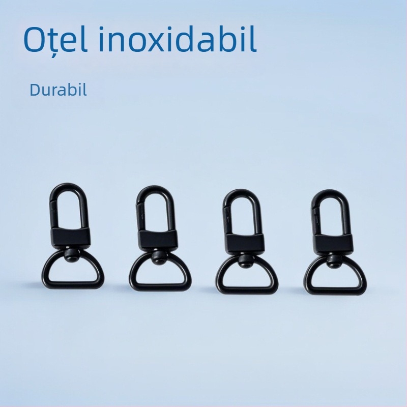 Cataramă pentru bagaje, din oțel inoxidabil, luciu puternic, placare 18K, model geometric, foarte ușoară, antibacteriană, rezistentă la uzură, opțiuni de materiale personalizabile