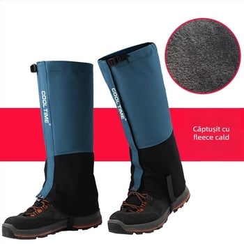 Protecții pentru picioare pentru copii, drumeții în aer liber, material nylon 420D cu catifea impermeabilă și respirabilă; pentru alergare, drumeții și alpinism
