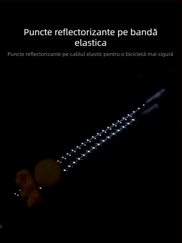 Meilong Curea reflectorizantă pentru picior pentru ciclism pe drum, cu cataramă – curea țesută pentru plimbări nocturne