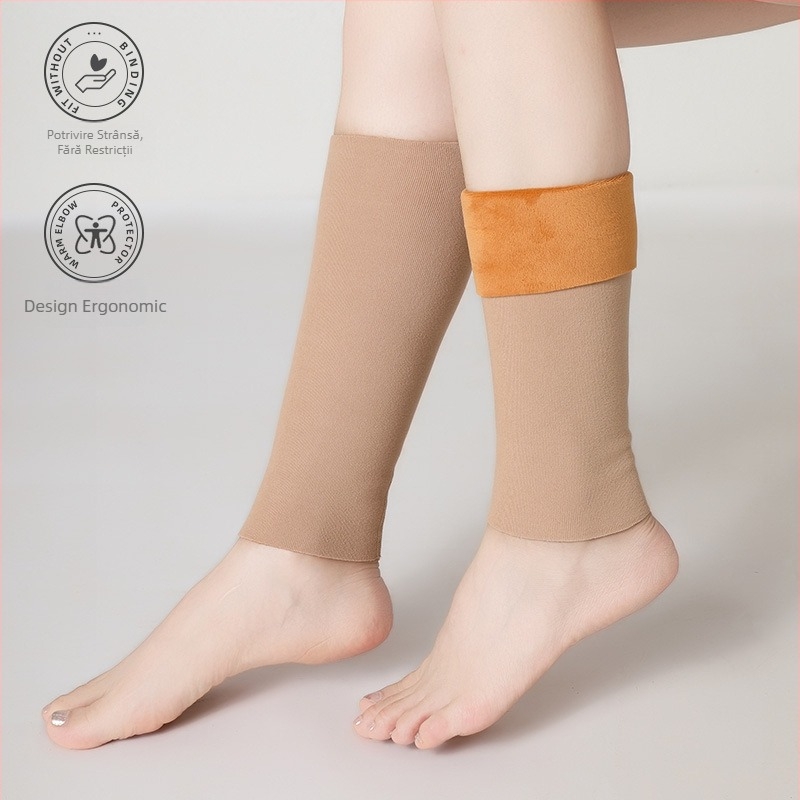 Protecții pentru gambă, cu căptușeală fleece – unisex, pentru alergare, ciclism, fitness și dans