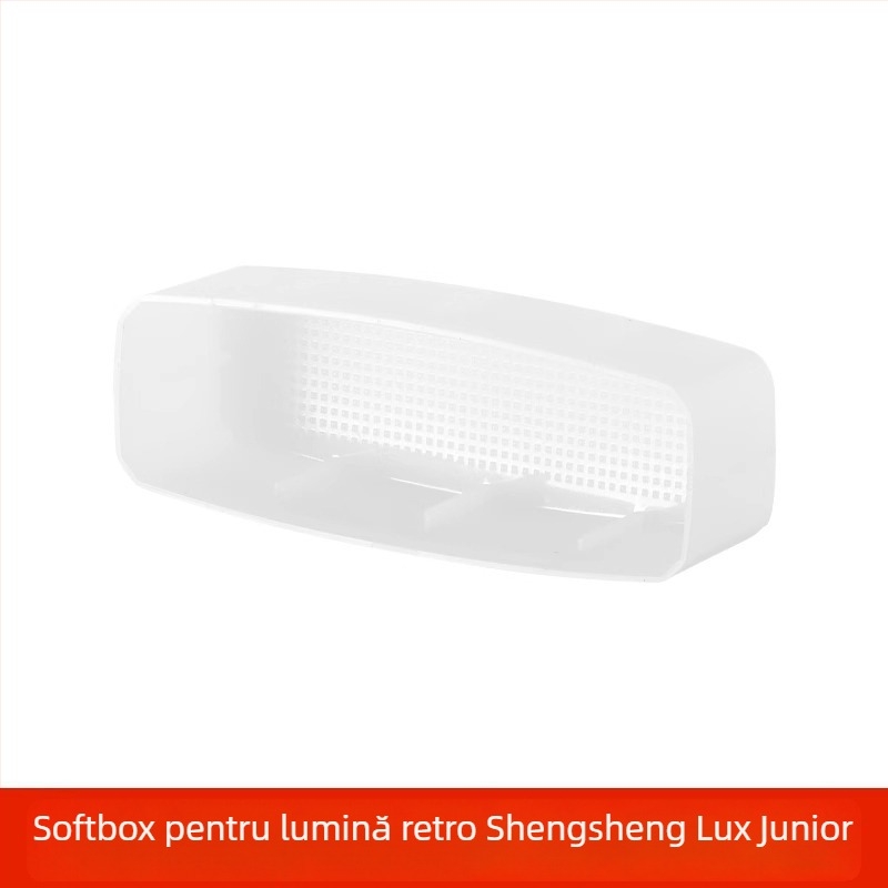Softbox pentru Shenniu Lux Junior Retro Flash, cutie de lumină moale pătrată pentru blițul aparatului, aliaj de aluminiu