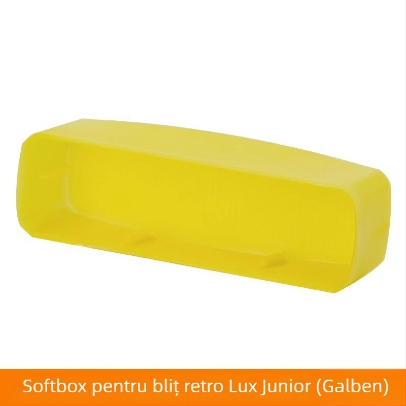 Softbox pentru Shenniu Lux Junior Retro Flash, cutie de lumină moale pătrată pentru blițul aparatului, aliaj de aluminiu