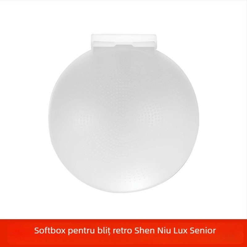 Softbox pentru Shenniu Lux Junior Retro Flash, cutie de lumină moale pătrată pentru blițul aparatului, aliaj de aluminiu