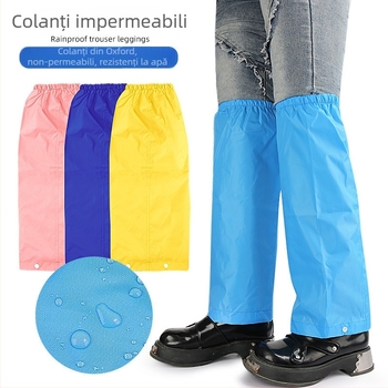 Protecții impermeabile pentru picioare pentru călătorii în aer liber – material Oxford cu membrană TPU, Produs 033 Rainproof Leg Covers, Footwear Collection