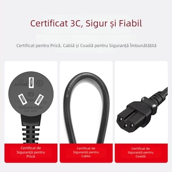 Accesoriu pentru oală electrică: fir din cupru pur, priză cu trei pini, pentru oale și tigăi electrice, cablu extins cu design îngroșat