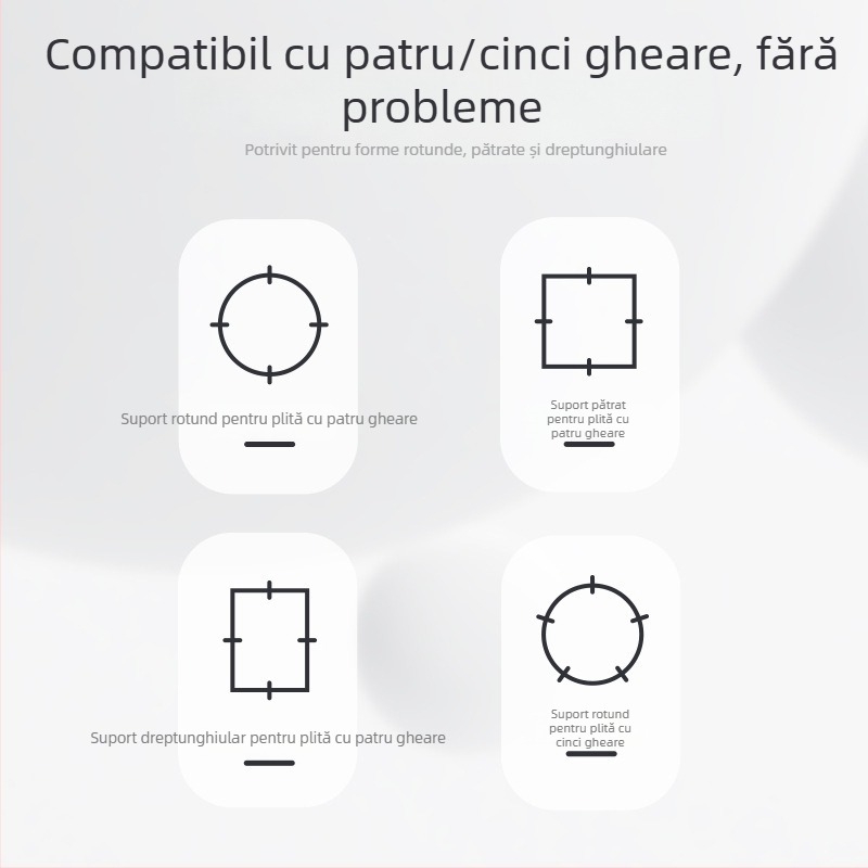 Suport pentru oale la aragaz – universal cu patru sau cinci gheare – Chang Tong, lansare 2022
