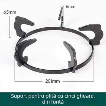 Suport încastrat pentru aragaz cu raft anti-alunecare pentru oală de lapte