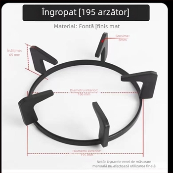 Suport încastrat pentru aragaz cu raft anti-alunecare pentru oală de lapte