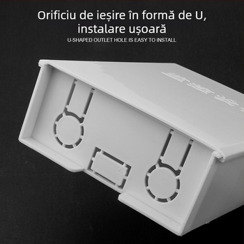 Cutie pentru joasă tensiune, montaj pe perete, din plastic, cu deschidere glisantă, impermeabilă