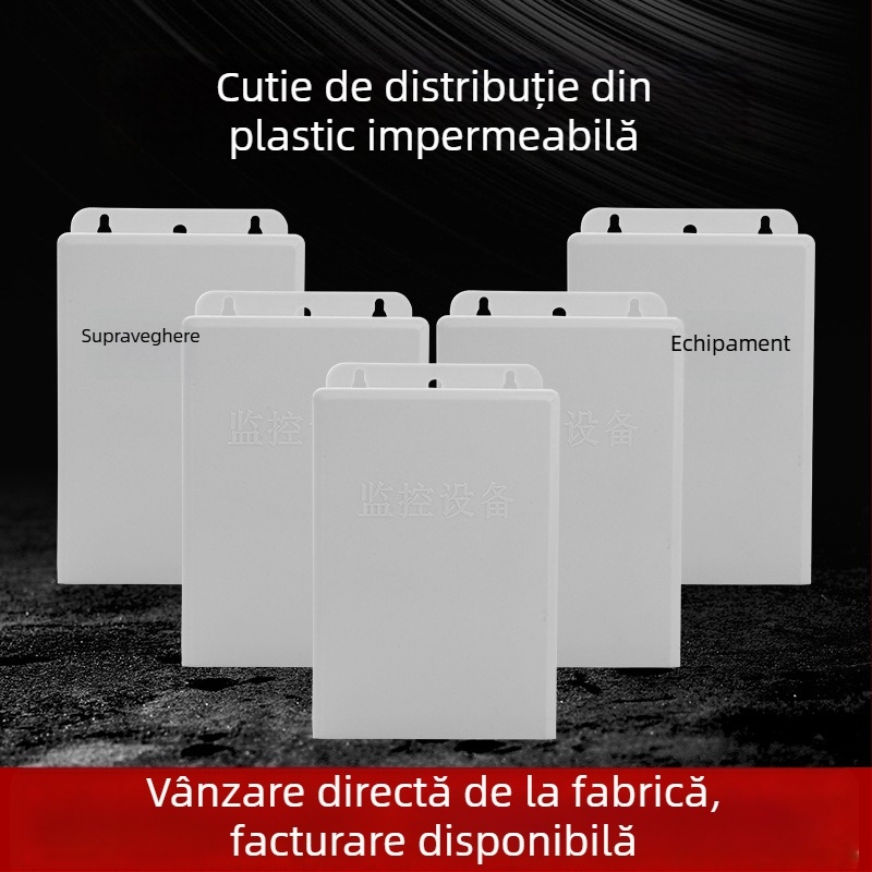 Cutie pentru joasă tensiune, montaj pe perete, din plastic, cu deschidere glisantă, impermeabilă