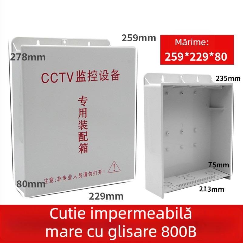 Willagu 800B cutie etanșă cu capac push pentru monitorizare și echipamente de joasă tensiune (interior/exterior)