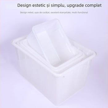 Rezervor dreptunghiular din HDPE – turnare prin injecție, recipient pentru acvacultură, pereți de 0,5 mm, capacități 400L/300L/200L/160L/90L