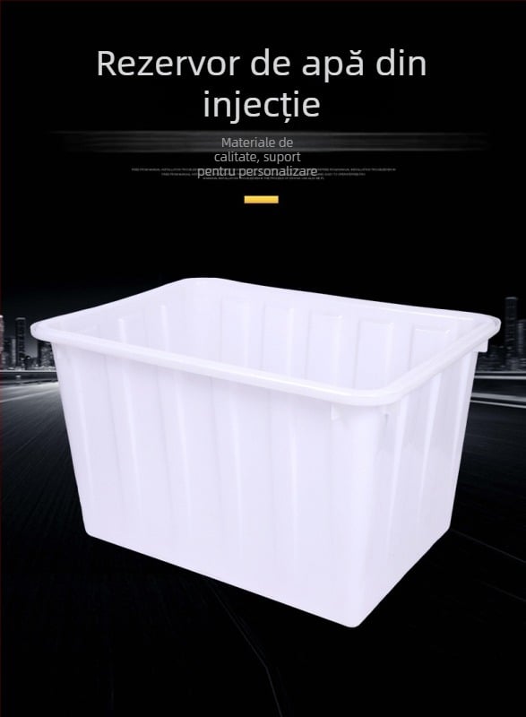 Rezervor dreptunghiular din HDPE – turnare prin injecție, recipient pentru acvacultură, pereți de 0,5 mm, capacități 400L/300L/200L/160L/90L