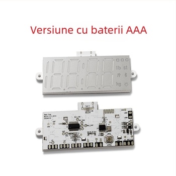 Cântar corporal cu Bluetooth pentru grăsime, afișaj LED, 200 kg capacitate, baterie reîncărcabilă