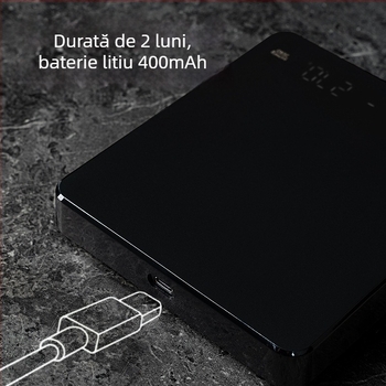 KC-2150C Cântar de cafea reîncărcabil, domeniu 3 kg/0,1 g, măsurare electronică, alimentare USB sau baterie AA, cântar de bucătărie multifuncțional