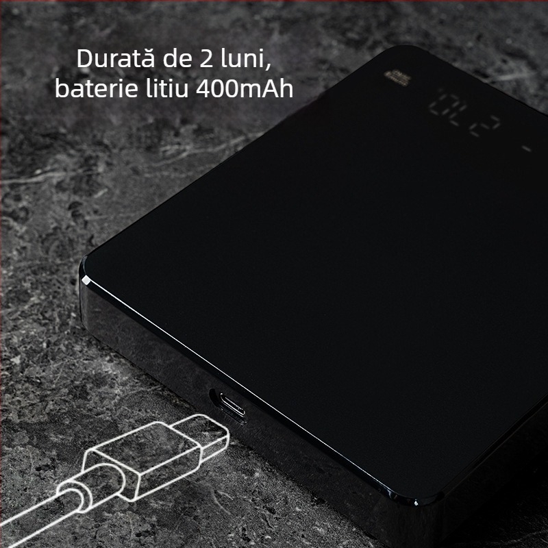 KC-2150C Cântar de cafea reîncărcabil, domeniu 3 kg/0,1 g, măsurare electronică, alimentare USB sau baterie AA, cântar de bucătărie multifuncțional