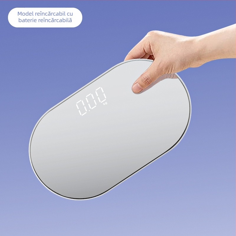 Balanță corporală Bluetooth Time Star BF2030 cu afișaj LED, măsurare grăsime corporală și umiditate, încărcare USB, interval greutate 0.2–180 kg