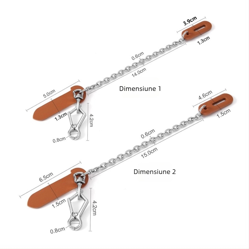 Accesorii pentru bagaje: încuietoare și lanț pentru genți din aliaj de zinc, Golden diwei, decor, anti-furt, toamnă 2025