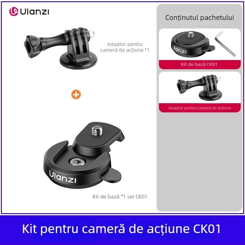 Clip magnetic pentru rucsac, montaj rapid – accesoriu pentru DJI Pocket 3 și Action 5 Pro (ABS, 43 g)