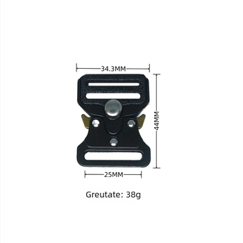 Cataramă de curea Cobra, tactică, din metal, din aliaj de zinc, pentru echipamente outdoor și accesorii de bagaje