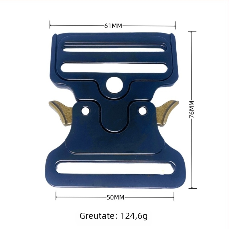 Cataramă de curea Cobra, tactică, din metal, din aliaj de zinc, pentru echipamente outdoor și accesorii de bagaje