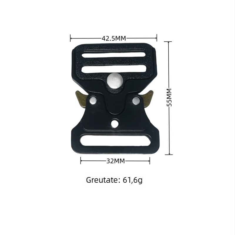 Cataramă de curea Cobra, tactică, din metal, din aliaj de zinc, pentru echipamente outdoor și accesorii de bagaje