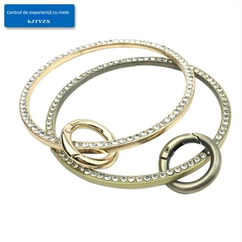 Koujin cadru circular pentru geantă – fier, etichetă privată licențiată, seria Koujin, design: brățară circulară, cu cataramă inel cu arc