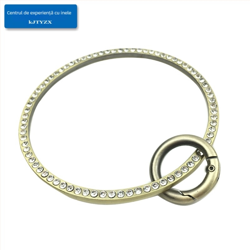 Koujin cadru circular pentru geantă – fier, etichetă privată licențiată, seria Koujin, design: brățară circulară, cu cataramă inel cu arc
