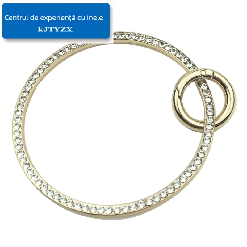 Koujin cadru circular pentru geantă – fier, etichetă privată licențiată, seria Koujin, design: brățară circulară, cu cataramă inel cu arc