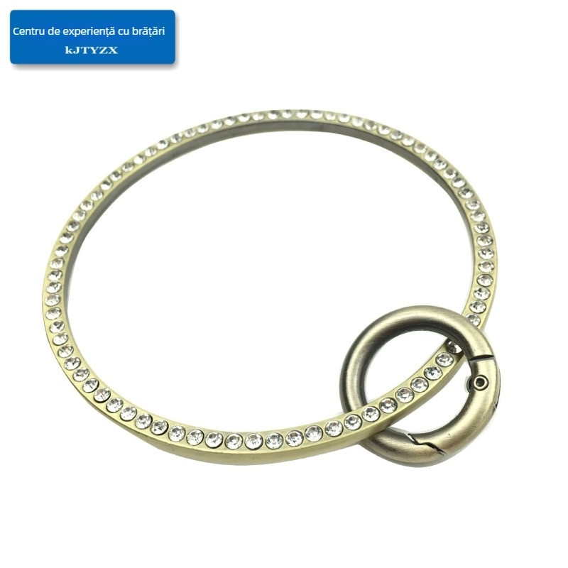 Koujin cadru circular pentru geantă – fier, etichetă privată licențiată, seria Koujin, design: brățară circulară, cu cataramă inel cu arc