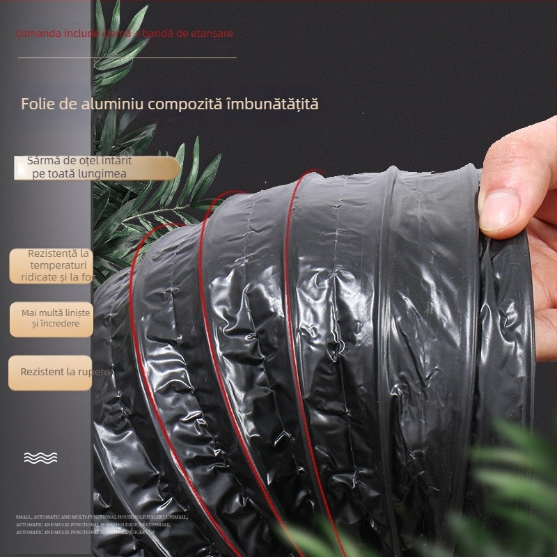 Xin Leon 496 Țeavă telescopică de evacuare pentru hotă de bucătărie, din folie de aluminiu compozită