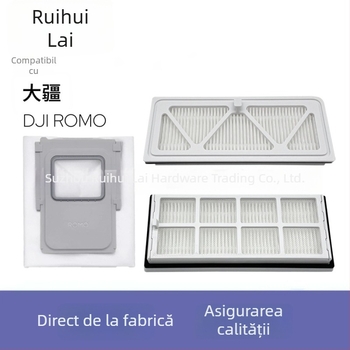 Filtru pentru cutia de praf și pungă de praf pentru DJI Romo robot de măturat – curățare podea, uz casnic, 51–100 m²