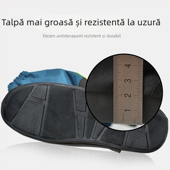 Protector de încălțăminte pentru drumeții – impermeabil, rezistent la ploaie, talpă întărită; material: țesătură laminată în trei straturi + 500D Oxford; pentru bărbați și femei