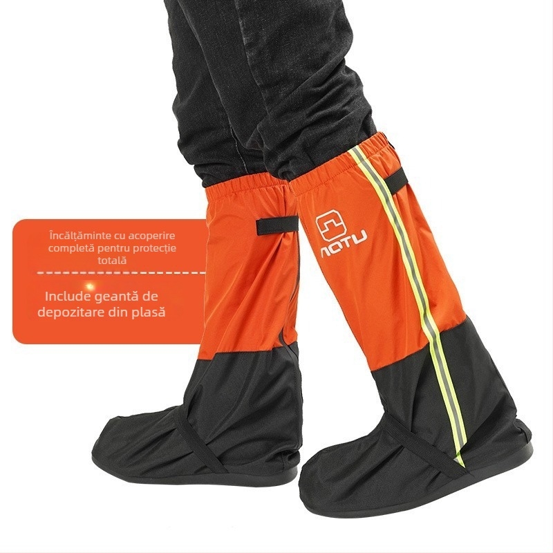 Protector de încălțăminte pentru drumeții – impermeabil, rezistent la ploaie, talpă întărită; material: țesătură laminată în trei straturi + 500D Oxford; pentru bărbați și femei
