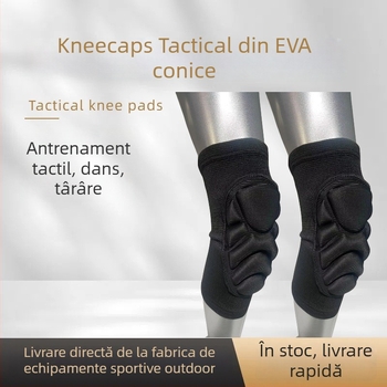 Set de genunchiere și protecții pentru coate pentru sporturi în aer liber – material Spandex-Poliester, burete EVA, ușor 100–150 g; 50 de seturi în cutie; protecție pentru genunchi și coate pentru alergare, ciclism, baschet/volei, dans, drumeții