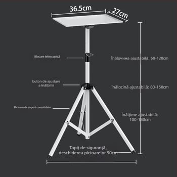 Suport pentru proiector – podea, universal, brand Pigeon Shadow. Potrivit pentru casă, camera de zi, dormitor, birou, spații comerciale, sală de conferințe, showroom
