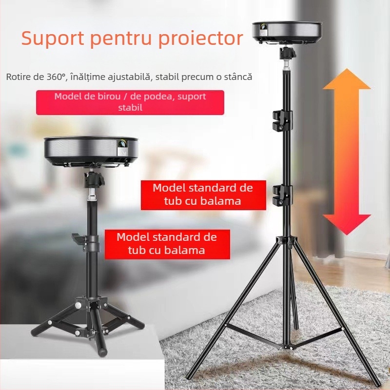 Suport pentru proiector – podea, universal, brand Pigeon Shadow. Potrivit pentru casă, camera de zi, dormitor, birou, spații comerciale, sală de conferințe, showroom