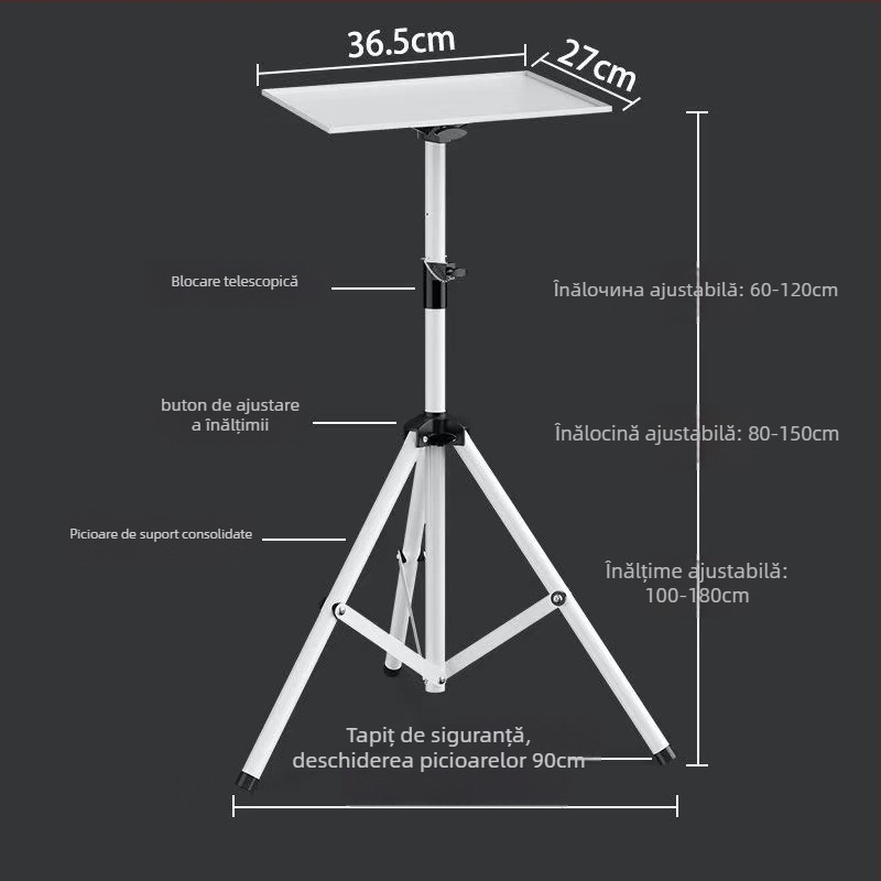 Suport pentru proiector – podea, universal, brand Pigeon Shadow. Potrivit pentru casă, camera de zi, dormitor, birou, spații comerciale, sală de conferințe, showroom