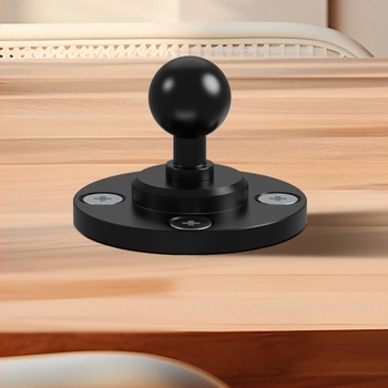 Suport cu flanșă pentru GoPro, cu cap sferic de 1/4 inch — aliaj de aluminiu, montaj pe perete sau pe birou, sarcină maximă 2-5 kg.