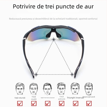 Ochelari polarizați pentru ciclism, TR-90, model Jh-129, rezistenți la vânt, suporturi nazale reglabile