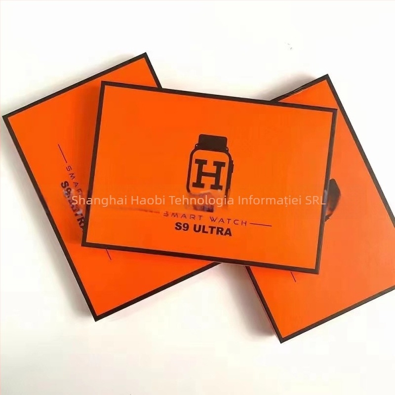 S9 Ultra ceas inteligent sport cu ecran AMOLED, carcasă din aliaj de titan, apel Bluetooth, monitorizare sănătate (HR/BP/SpO2) și set de 3 curele