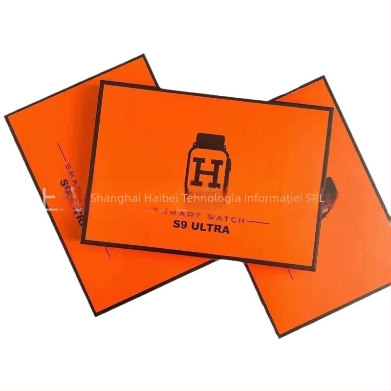 S9 Ultra ceas inteligent sport cu ecran AMOLED, carcasă din aliaj de titan, apel Bluetooth, monitorizare sănătate (HR/BP/SpO2) și set de 3 curele