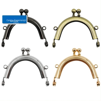 Ramă din fier Koujin pentru rame DIY mini genți, suprafață semi-circulară netedă